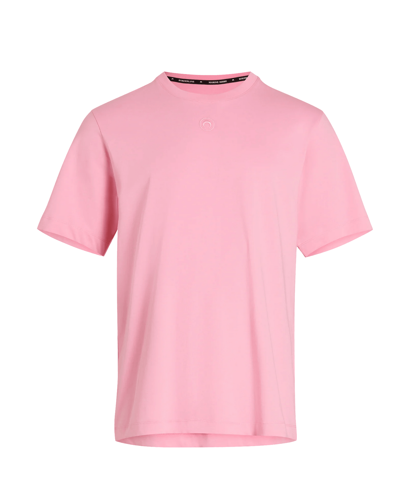 Marine Serre - T Shirt pink uni en coton biologique - Lothaire