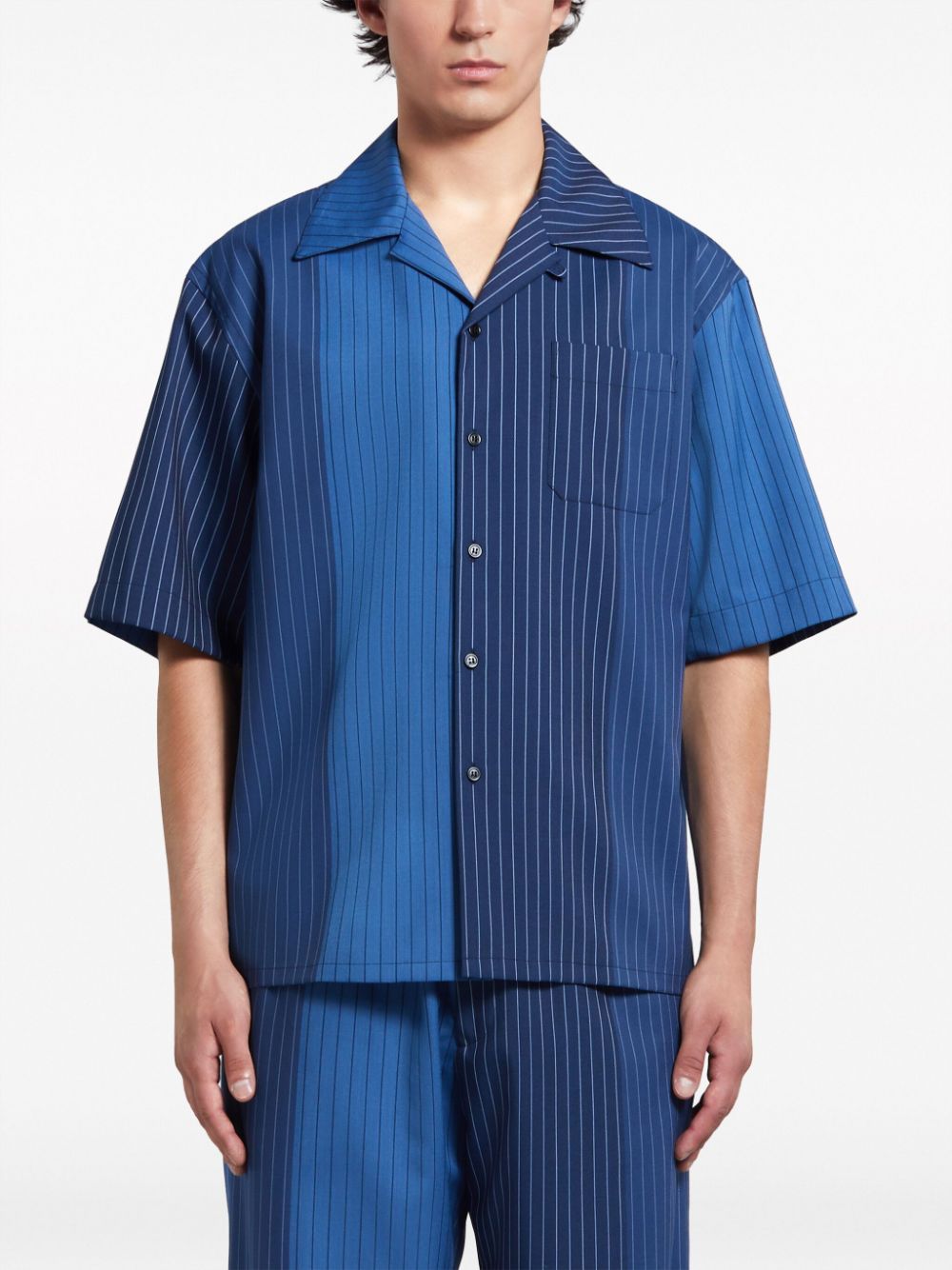 Marni - Chemise en laine vierge à rayures - Lothaire