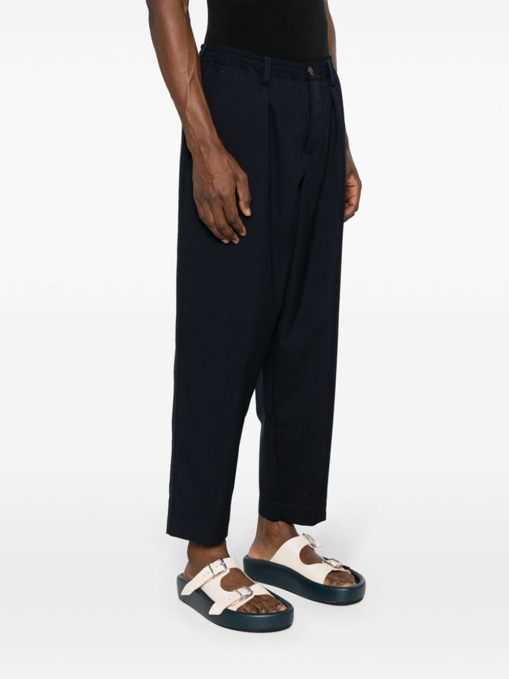 Marni - Pantalon fuselé à détails plissés - Lothaire