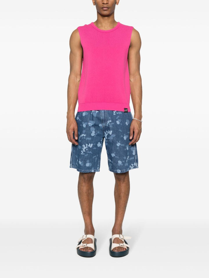 Marni - Short en jean à logo monogrammé - Lothaire