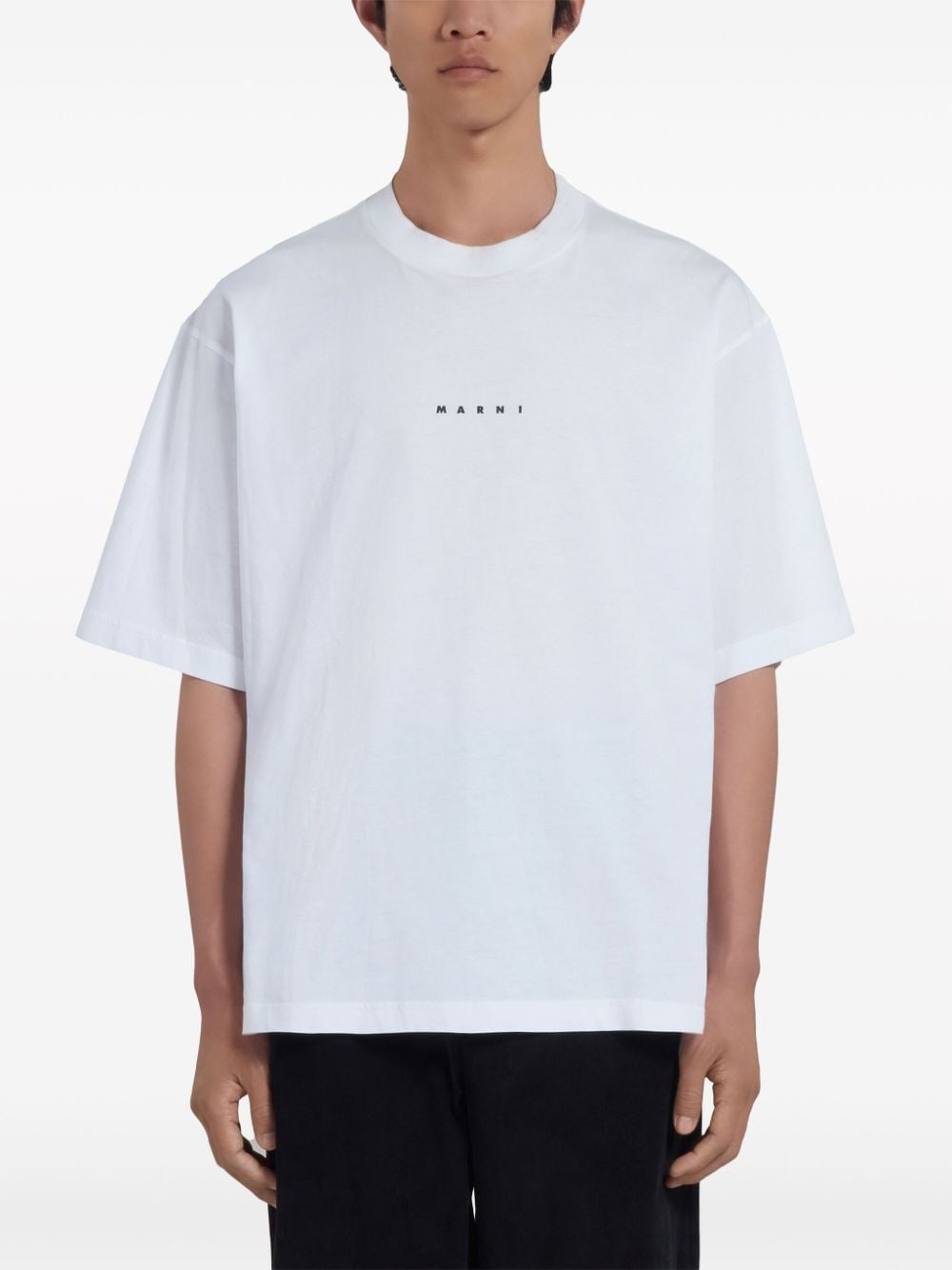 Marni - T-Shirt blanc à logo - Lothaire