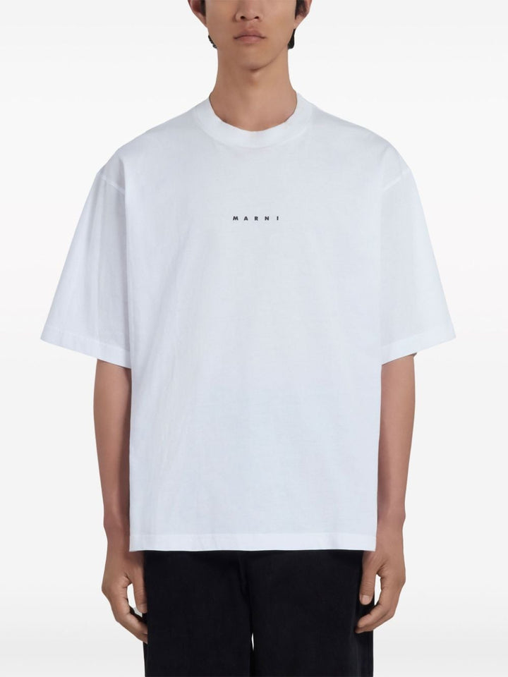 Marni - T-Shirt blanc à logo - Lothaire