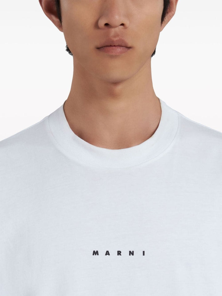 Marni - T-Shirt blanc à logo - Lothaire