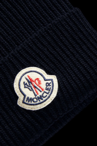Moncler Bonnet en laine Navy - Lothaire