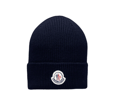Moncler Bonnet en laine Navy - Lothaire