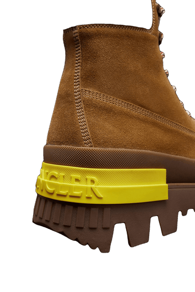 Moncler Bottines à lacets Camel Mon Corp - Lothaire boutiques
