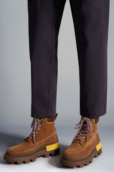 Moncler Bottines à lacets Camel Mon Corp - Lothaire boutiques