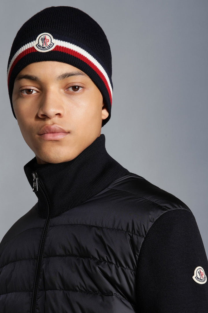 Moncler - Cardigan à capuche matelassé - Lothaire boutiques