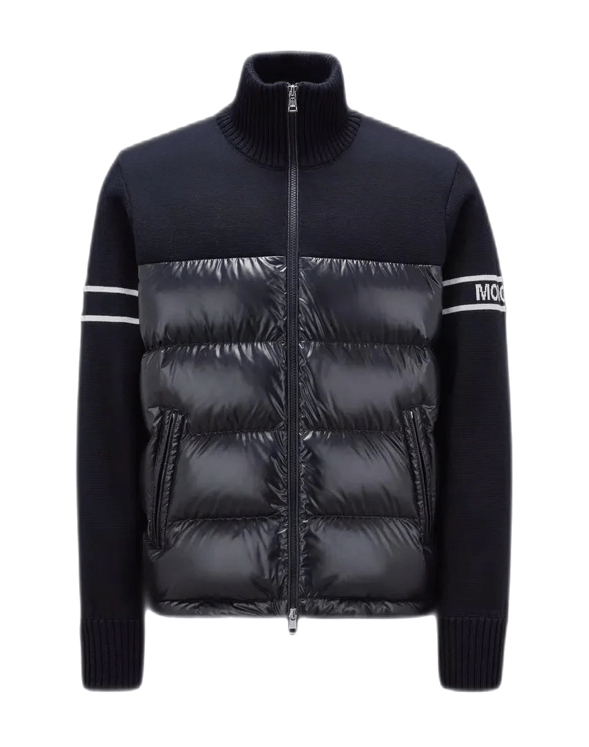 Moncler - Cardigan en laine mélangée matelassé - Lothaire