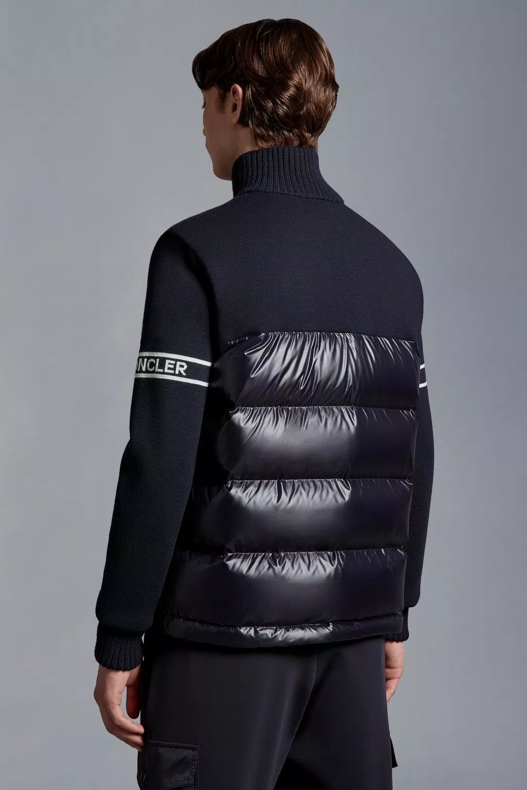 Moncler - Cardigan en laine mélangée matelassé - Lothaire