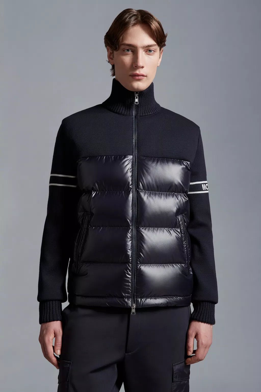 Moncler - Cardigan en laine mélangée matelassé - Lothaire