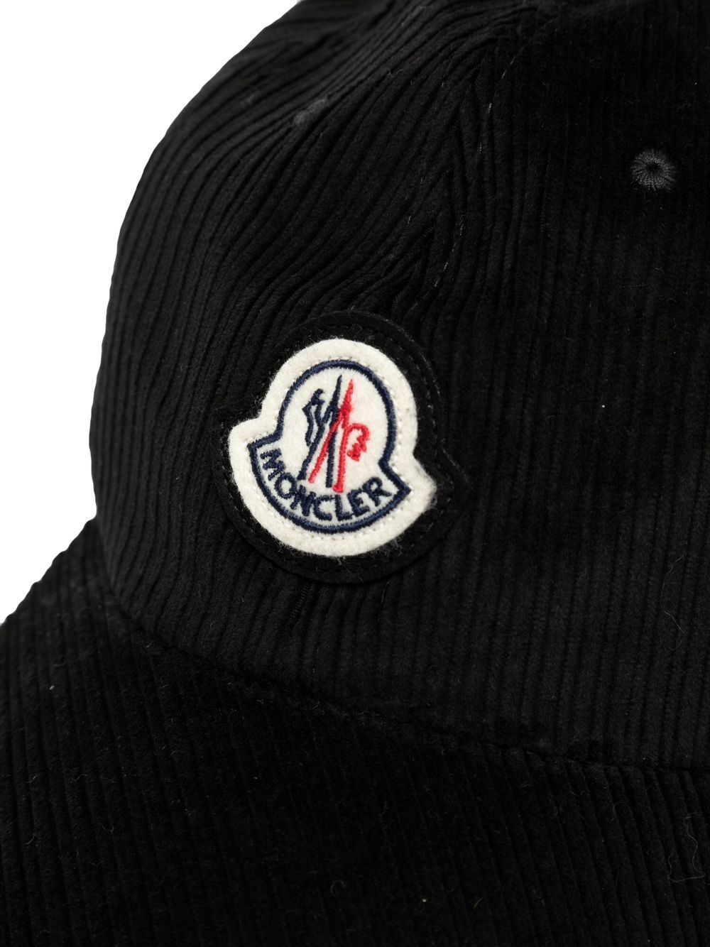 Moncler - Casquette en velours côtelé à patch logo - Lothaire boutiques
