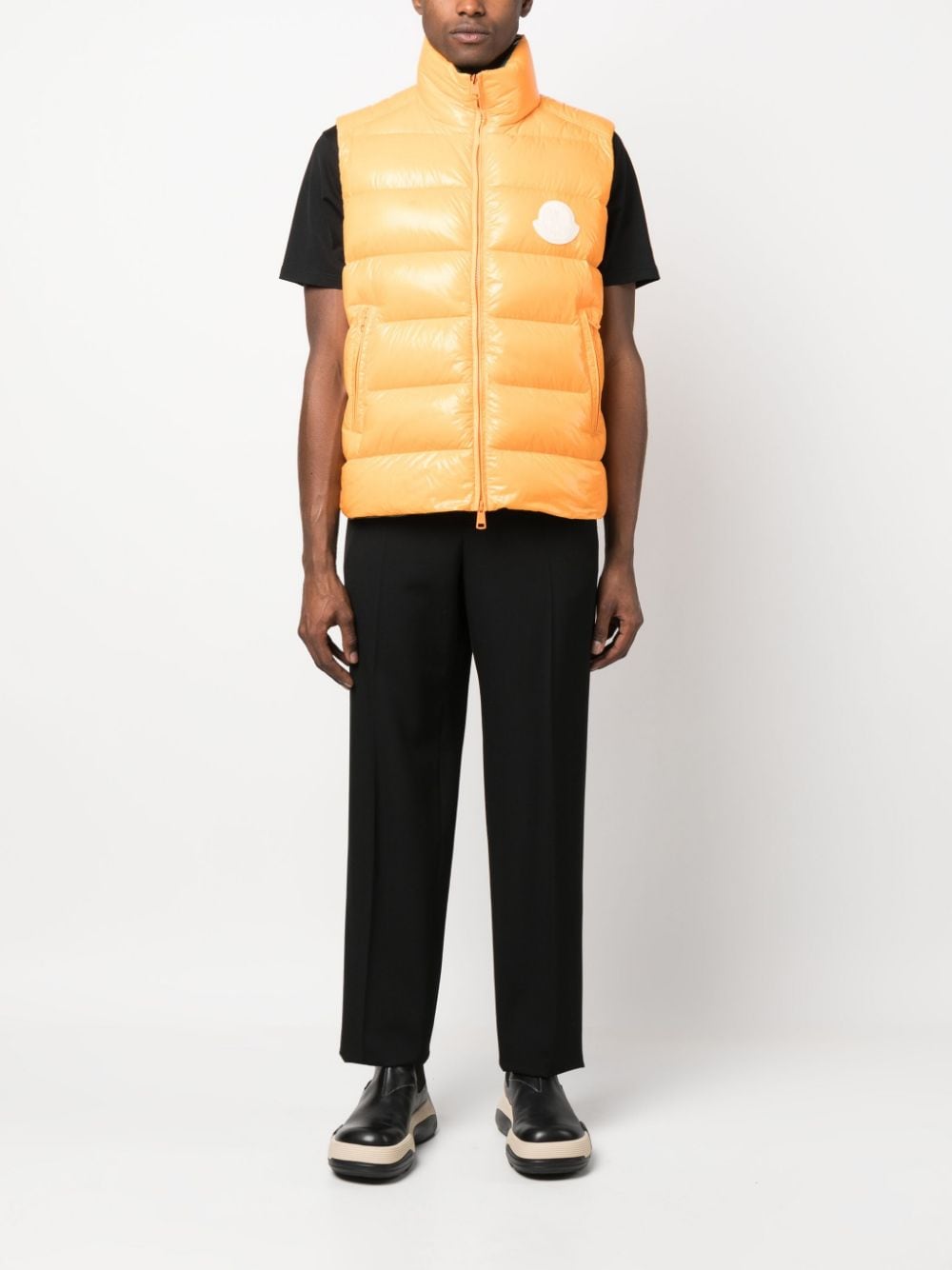 Moncler - Doudoune sans manches Parke Orange - Lothaire