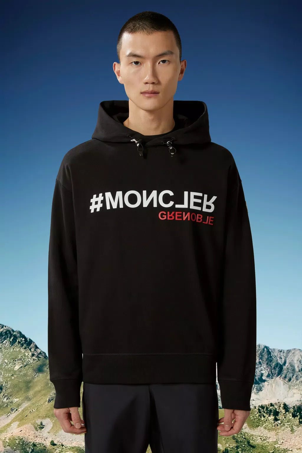 Moncler Grenoble - Sweat à capuche black à logo - Lothaire
