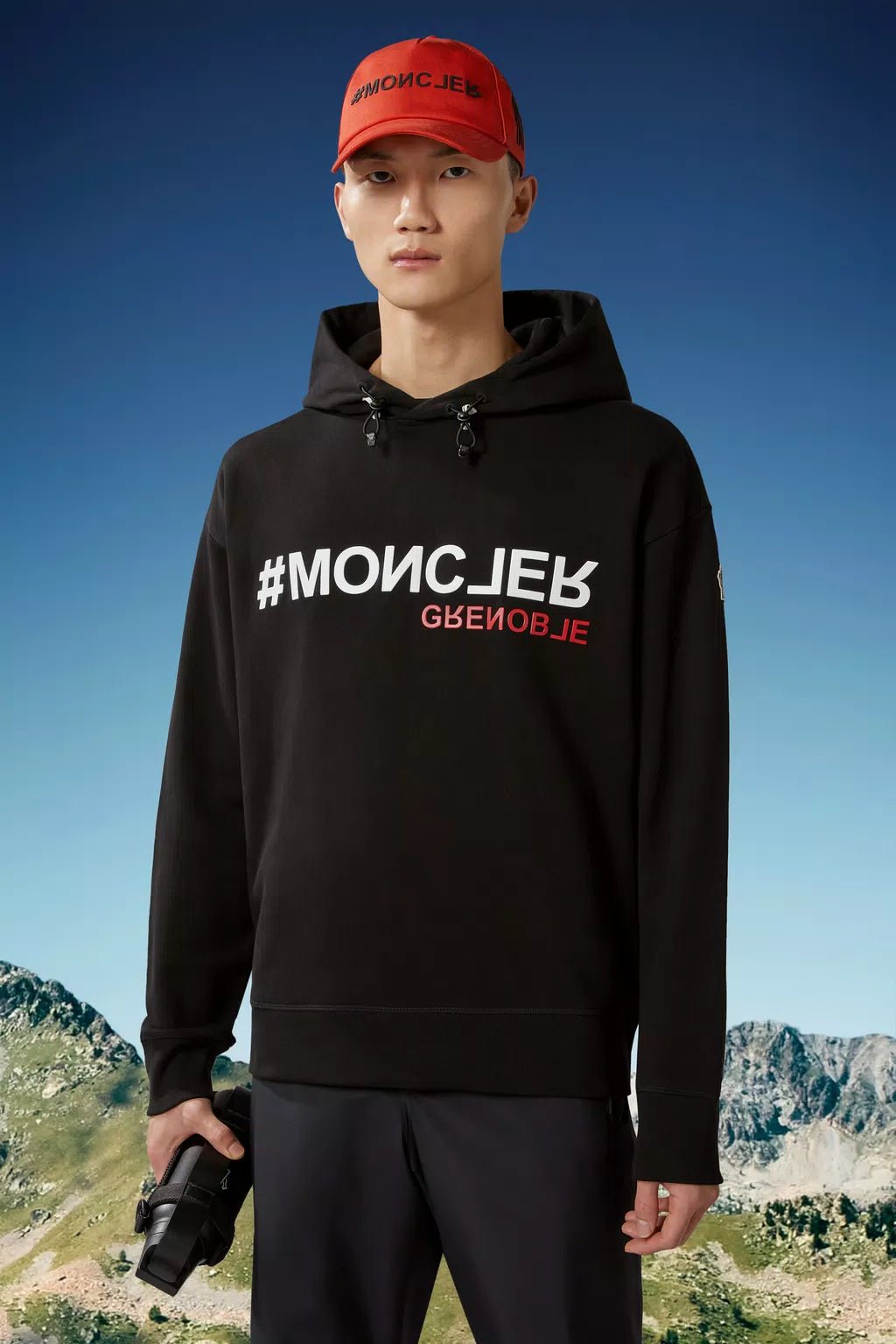 Moncler Grenoble - Sweat à capuche black à logo - Lothaire