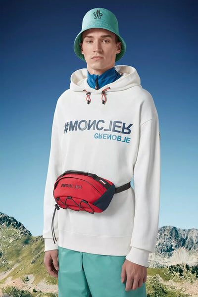 Moncler Grenoble - Sweat à capuche white à logo - Lothaire