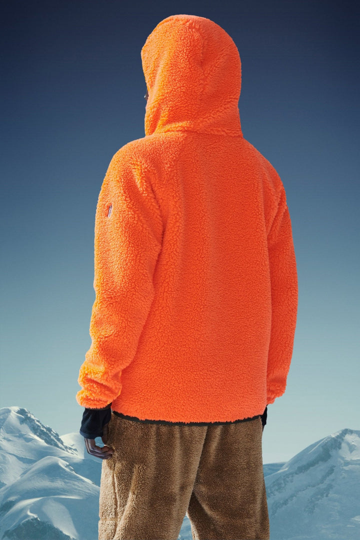 Moncler Grenoble - Sweat à capuche zippé en teddy - Lothaire boutiques