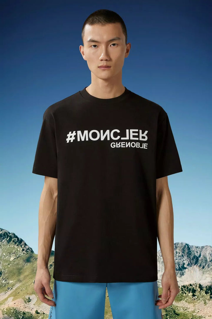 Moncler Grenoble - T Shirt black à logo - Lothaire