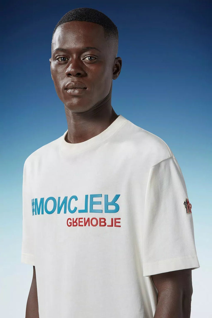 Moncler Grenoble - T Shirt blanc avec logo - Lothaire