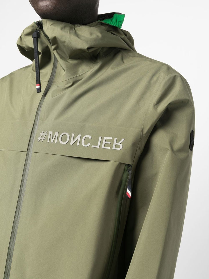 Moncler Grenoble Veste à logo imprimé - Lothaire