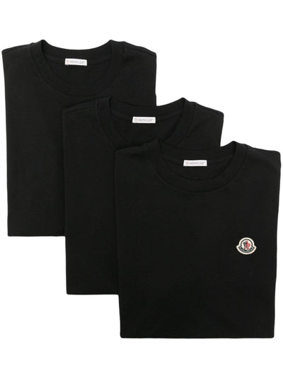 Moncler - Lot de 3 t-shirts noir - Lothaire