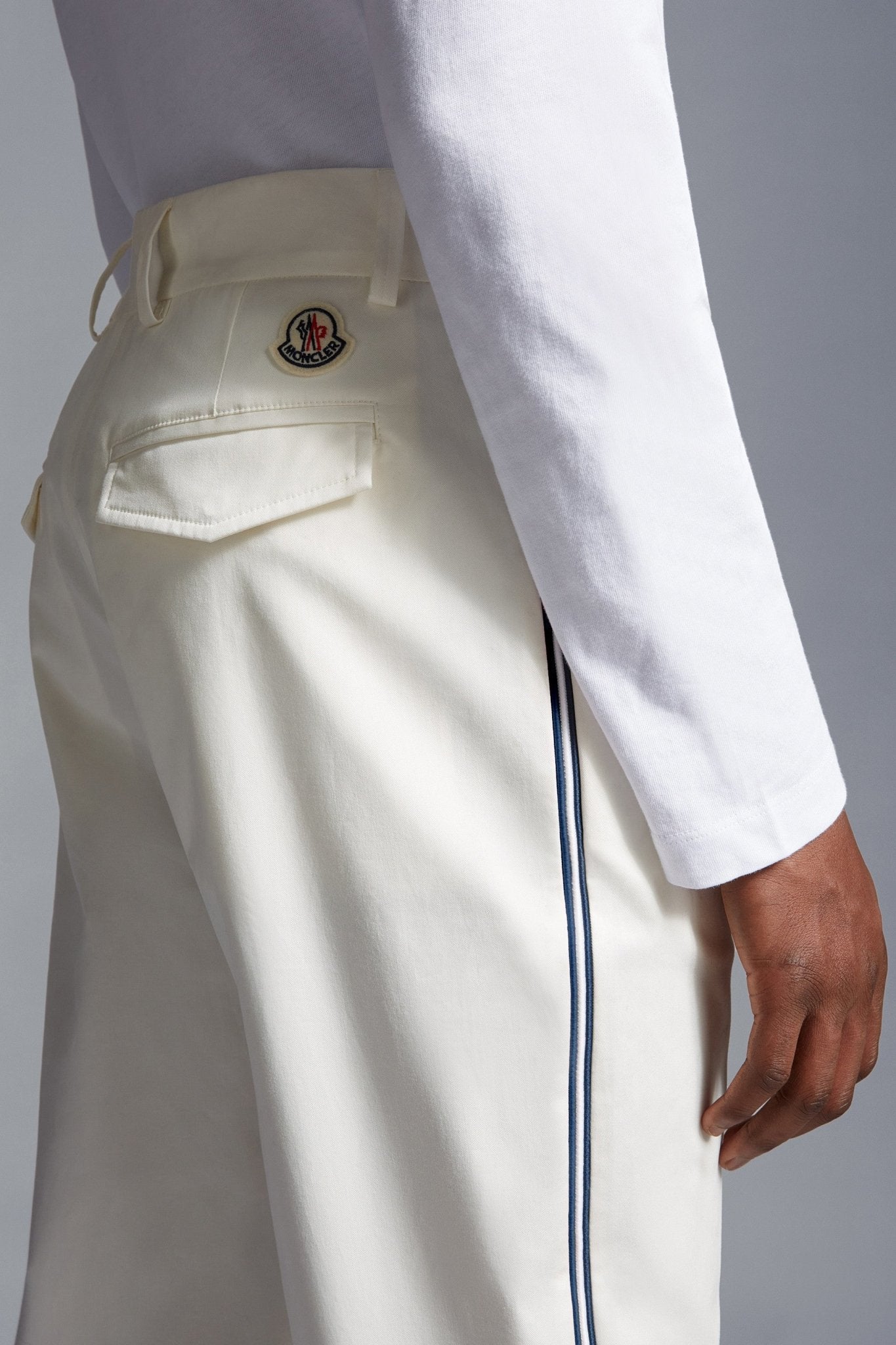 Moncler - Pantalon en gabardine blanc Neige - Lothaire