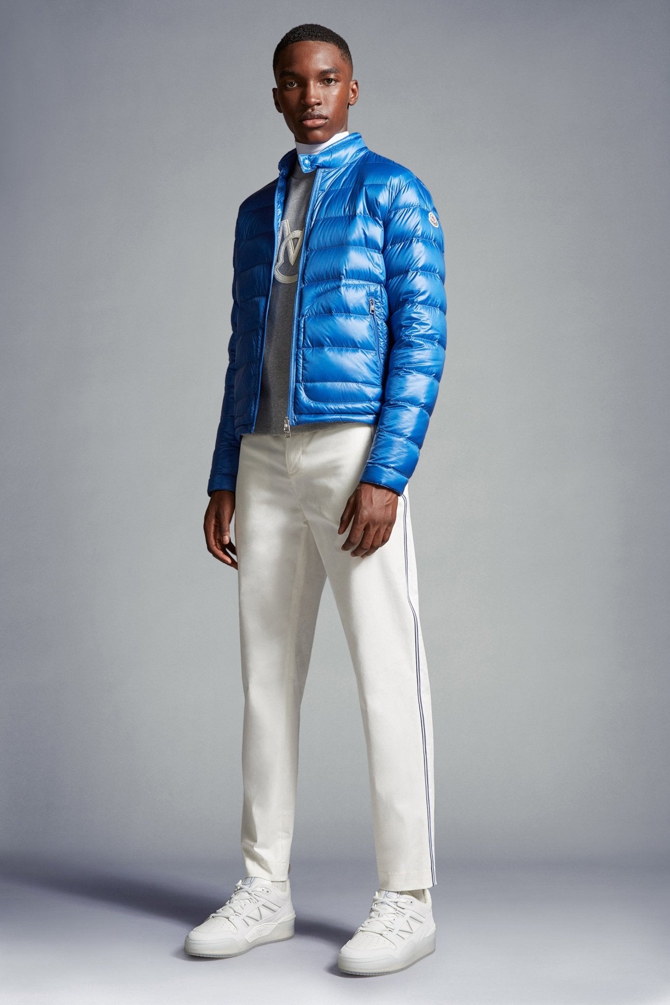 Moncler - Pantalon en gabardine blanc Neige - Lothaire