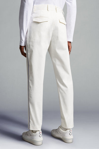 Moncler - Pantalon en gabardine blanc Neige - Lothaire