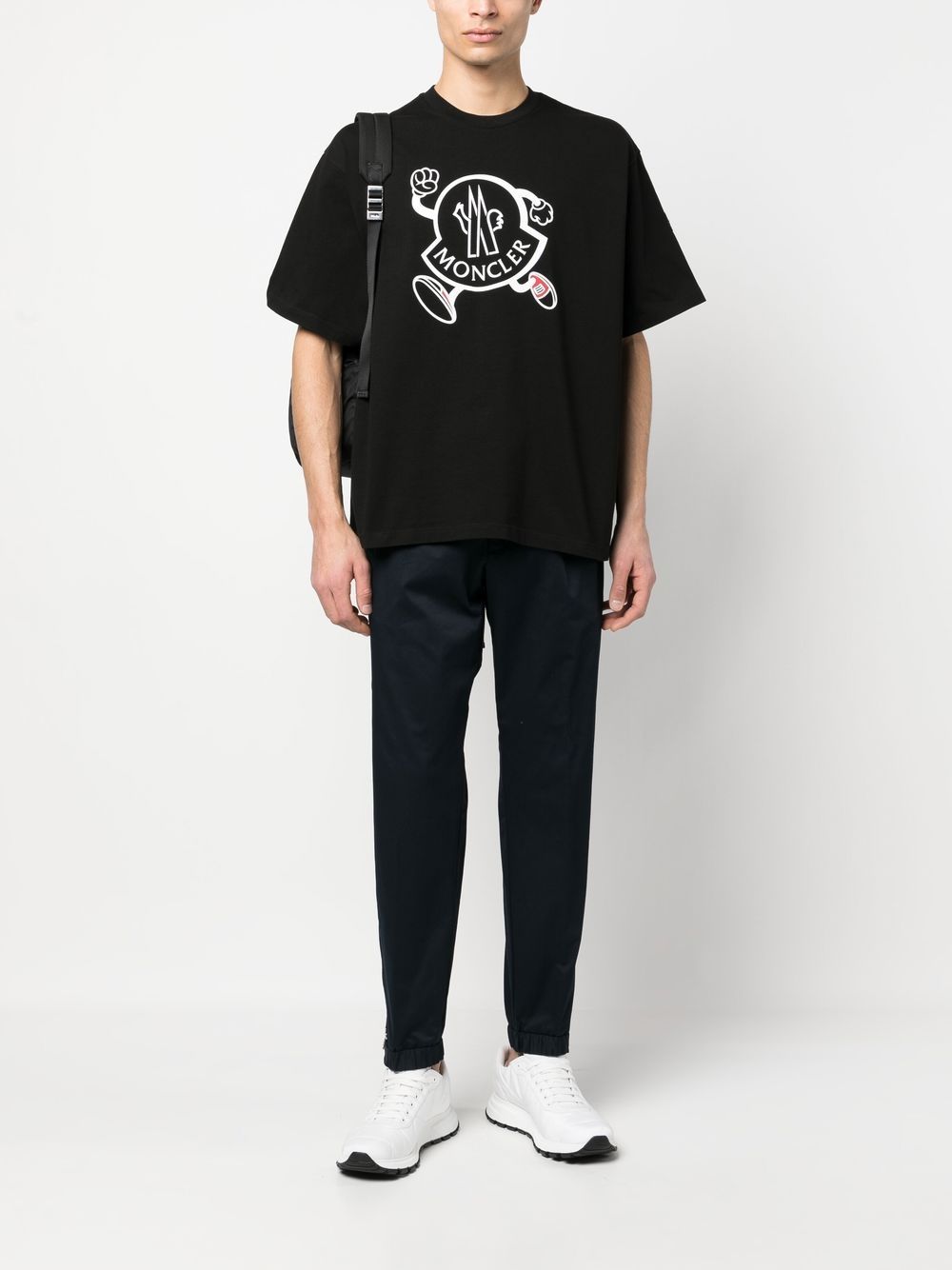Moncler - Pantalon en gabardine navy - Lothaire