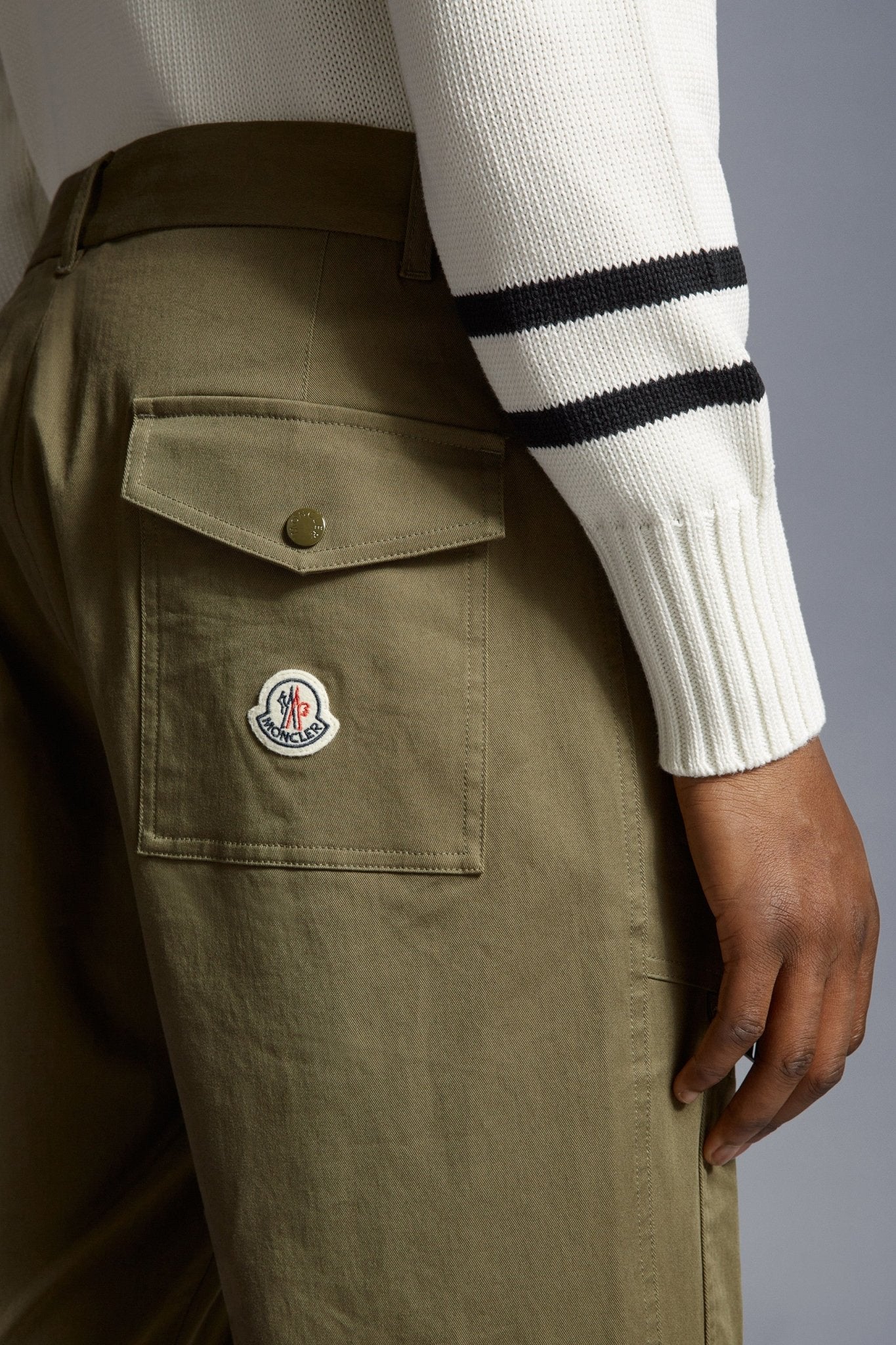 Moncler - Pantalon Olive coton - Lothaire