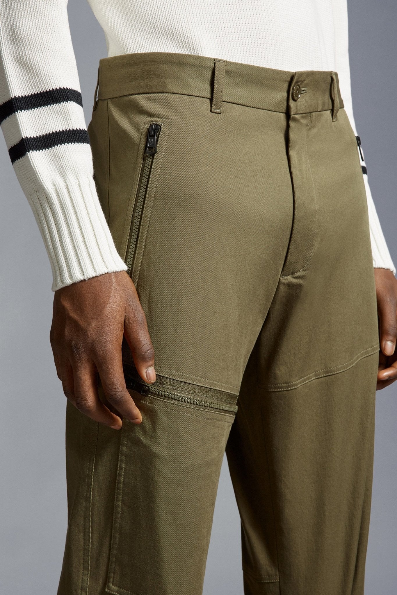 Moncler - Pantalon Olive coton - Lothaire