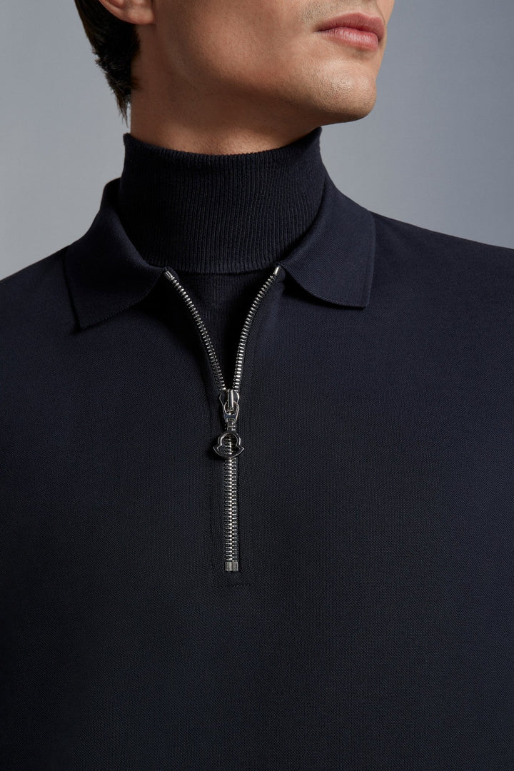 Moncler Polo basique Bleu - Lothaire