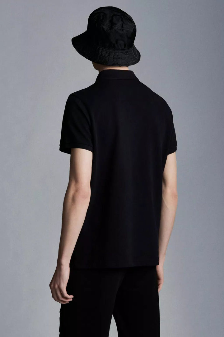 Moncler - Polo black à empiècement logo - Lothaire