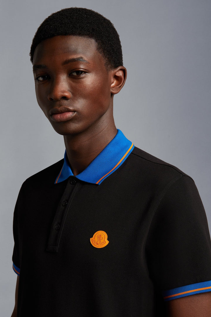 Moncler Polo black à logo - Lothaire