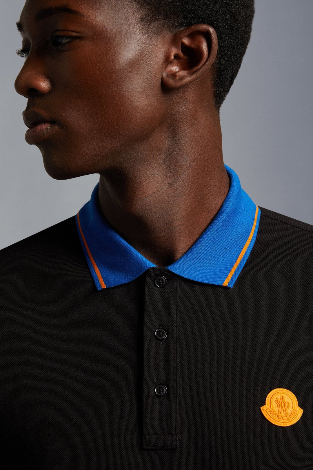 Moncler Polo black à logo - Lothaire
