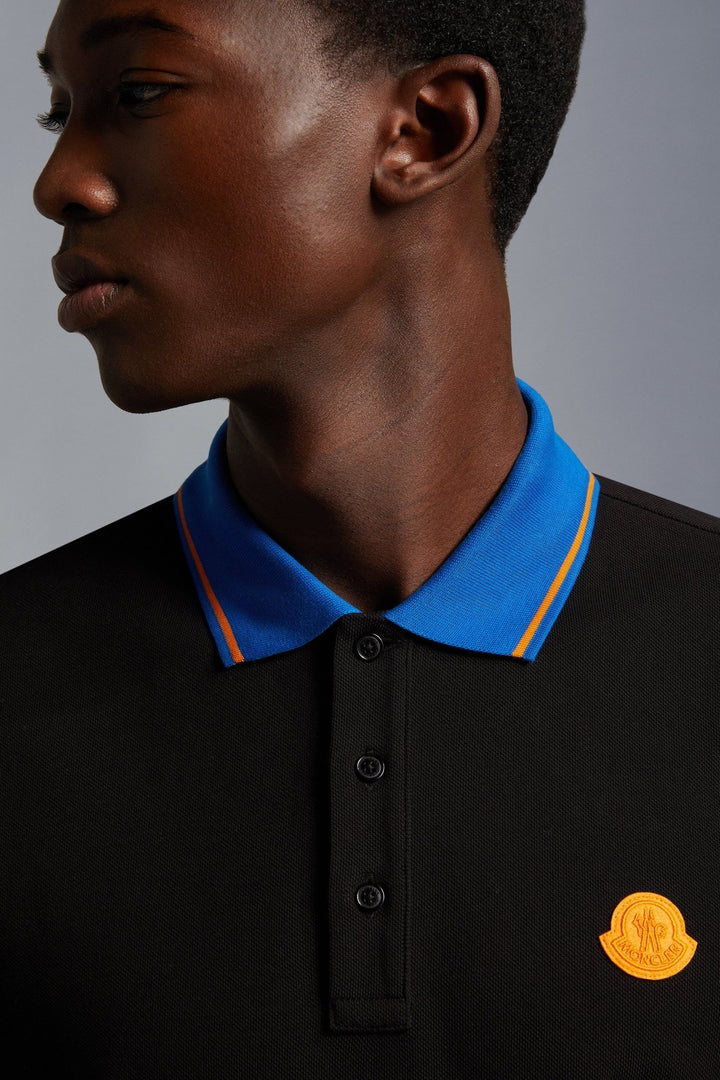 Moncler Polo black à logo - Lothaire