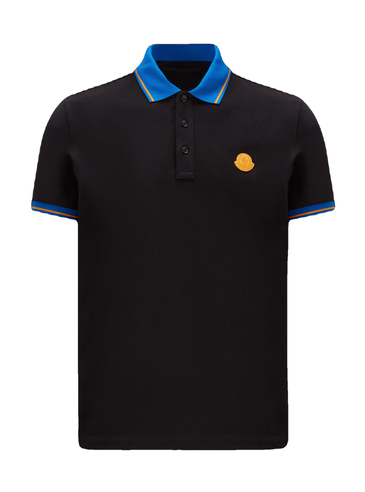 Moncler Polo black à logo - Lothaire