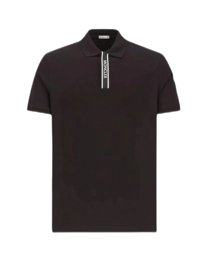 Moncler - Polo black à motif logo - Lothaire