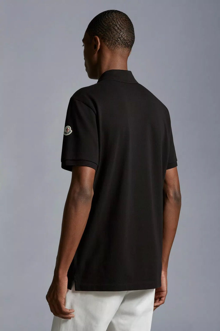 Moncler - Polo black à motif logo - Lothaire