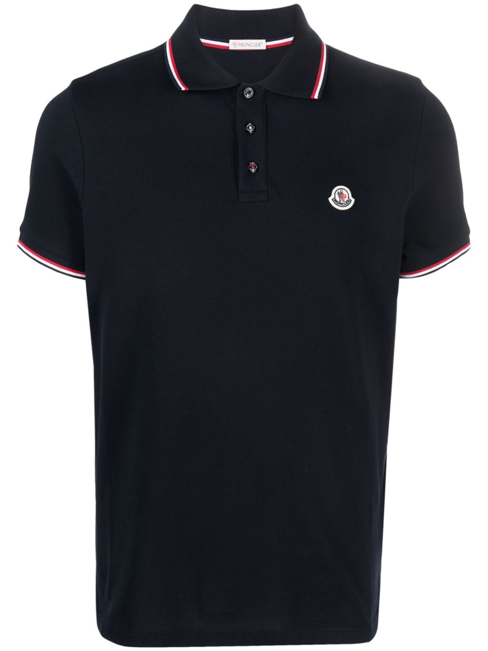 Moncler Polo Bleu avec logo - Lothaire