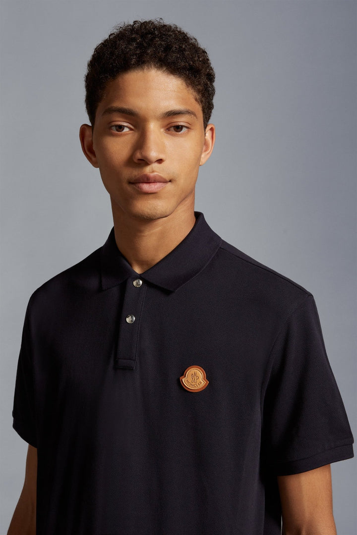 Moncler Polo marine avec logo - Lothaire