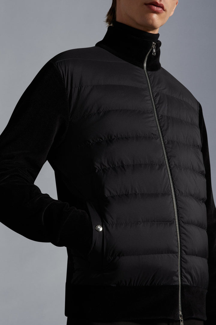 Moncler - Sweat en velours côtelé matelassé - Lothaire boutiques