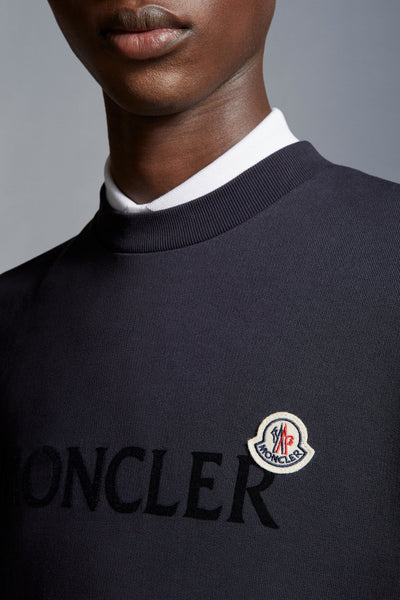 Moncler Sweat Navy à patch logo - Lothaire