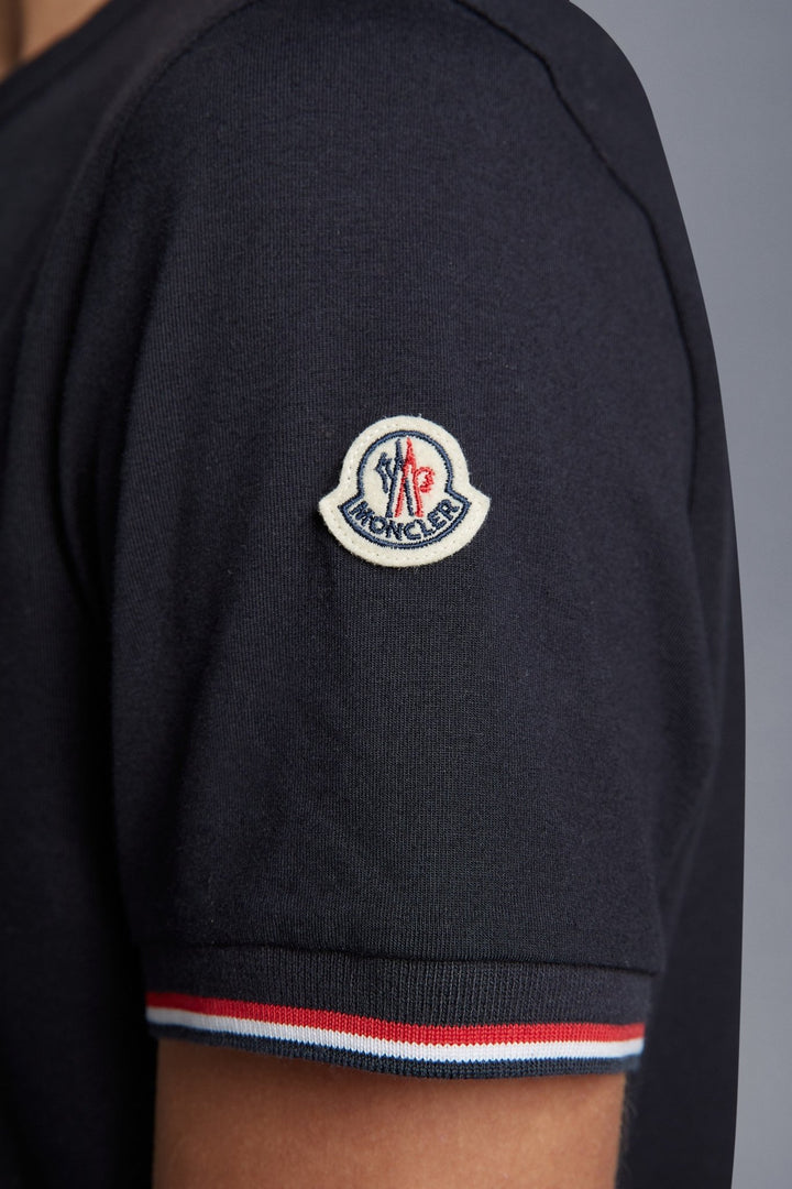 Moncler - T-shirt Bleu en coton - Lothaire