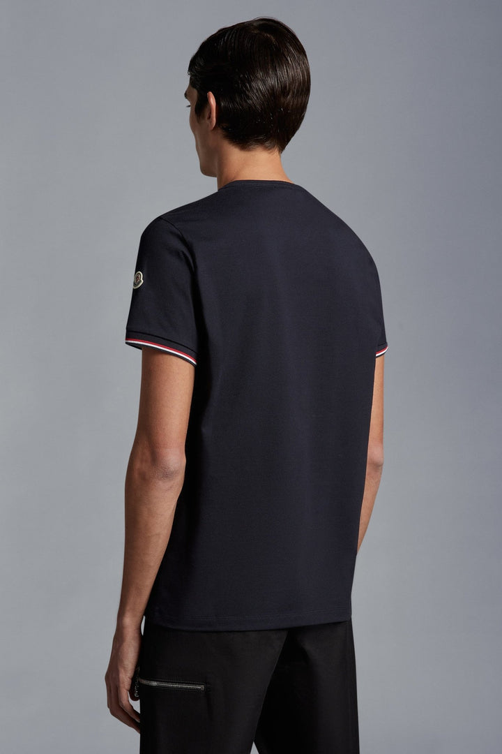 Moncler - T-shirt Bleu en coton - Lothaire