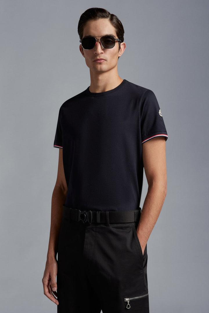 Moncler - T-shirt Bleu en coton - Lothaire