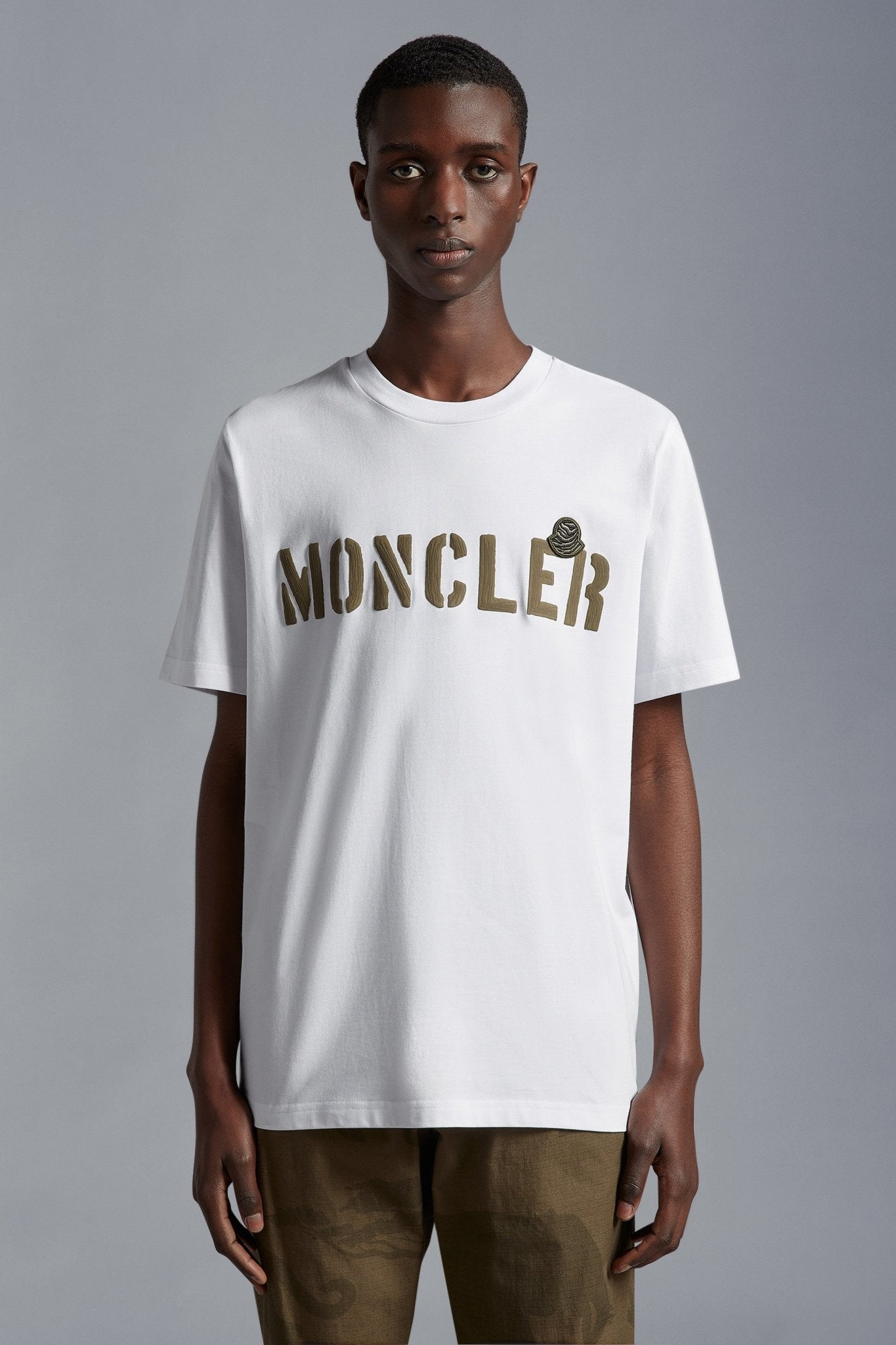 Moncler - T-shirt white à logo - Lothaire
