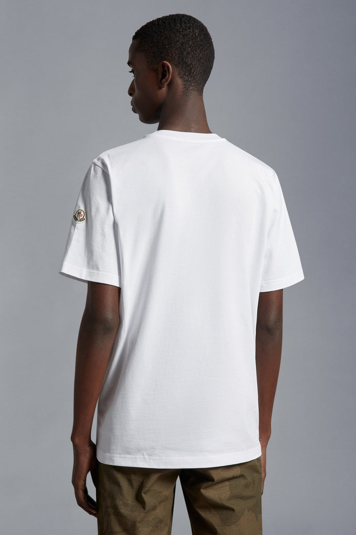 Moncler - T-shirt white à logo - Lothaire