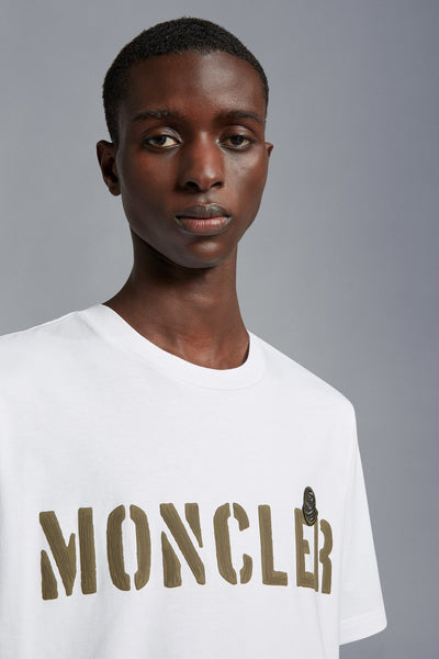 Moncler - T-shirt white à logo - Lothaire