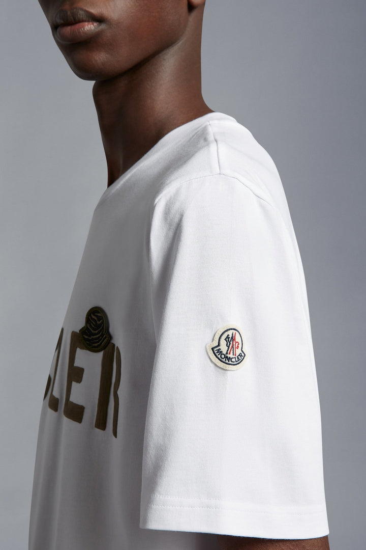 Moncler - T-shirt white à logo - Lothaire